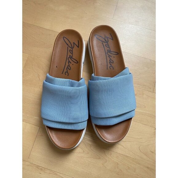ZODIAC Women's Blue "Jolie" Slide Sandals Sz 10 Platform - Picture 2 of 6